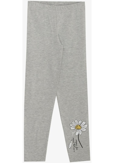 Breeze Kız Çocuk Taytlı Takım Papatya Baskılı 4-9 Yaş, Ekru-ekru Ekru