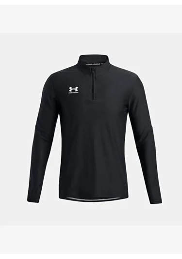 Challenger Pro 1/4 Zip Erkek Siyah Futbol Üstü Siyah