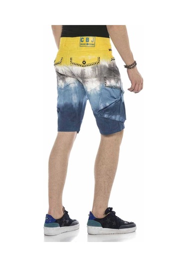 Ck211 Kargo Tokalı Cep Kot Kapri Şort 001