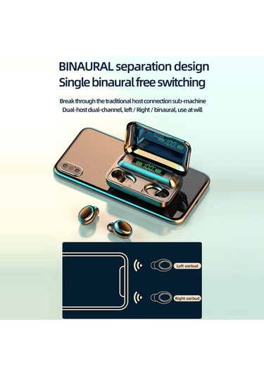Qingmipy Beyaz Bluetooth 5.0 Kulak İçi Kulaklıklar, Akıllı Dokunmatik Kontrol, Pil Göstergeli 800mah Şarj Kutusu, Spor Ve Koşu İçin, Powerbank Özelliğiyle