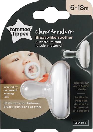 Tommee Tippee Closer to Nature Breast-Like Soother Emzik 6-18 Ay Pembe