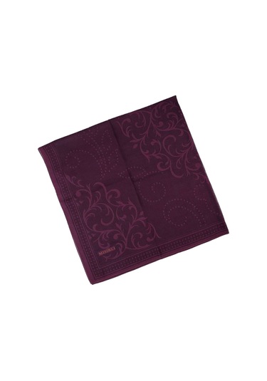 Mısırlı Eşarpları Pamuk Devore Etnik Desenli Eşarp Bordo