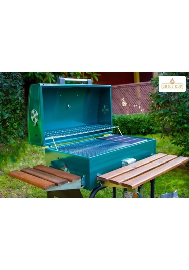 Grıllcup Gc75 Kömürlü Barbekü Bahçe Mangal Orman Yeşili