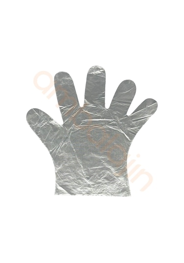 10 Paket Burpak 100'lü Large Tek Kullanımlık Şeffaf Eldiven Hdpe