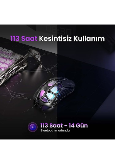 Gravastar V75 Pro Manyetik Kablolu Gaming Klavye, Xpro Kablosuz Optik Mouse Ve Mousepad Oyuncu Seti, Optik
