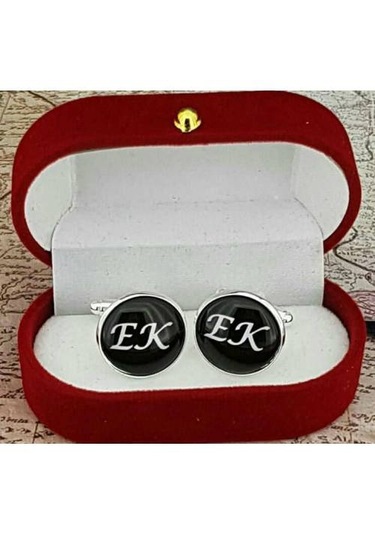 Damatlık Harfli Kol Düğmesi Kişi Özel Harfli Koldüğmesi