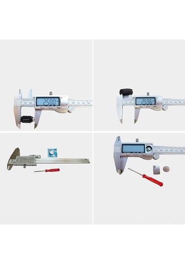 Konesam Stahl Elektronik İç/dış Çap Ve Derinlik Ölçer 0-150mm, Lcd Ekran, 0.01mm Hassasiyet, Birim Değiştirme, Tam Okuma