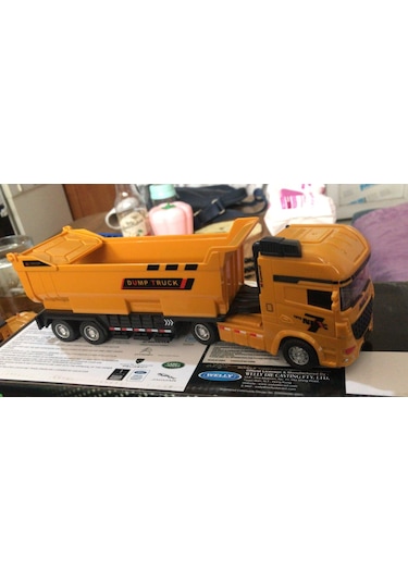 Oyuncak Koleksiyon İş Makinaları Kum Kamyonu Taşıyıcı 25 Cm