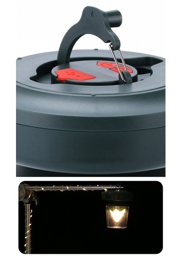 Shufa 10 Metre Led Işık, Gece Lambası Ve Işık Zinciri Kamp Lambası Siyah