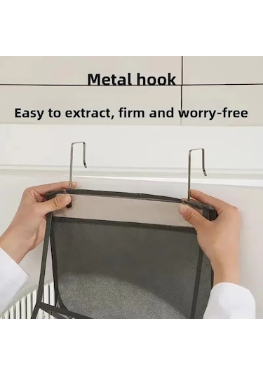 Konesam Duvar Tipi 6 Katlı Görünür Organizer, Beşik/ev/banyo İçin Nonwoven Çanta, Çeşitli Eşyaları Saklama Ve Boşluk Tasarrufu Sağlar Gri Diğer