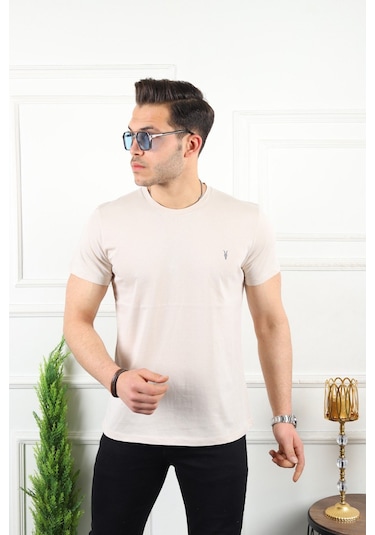 Kozik Standart Fit Bisiklet Yaka Erkek Tişört 5'li Çok Renkli 8975 Çok Renkli