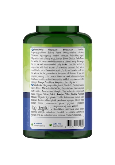 Nature's Supreme Magnesium Bisglycinate 120 MG 60 Tablet