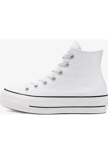 Convers CHUCK TAYLOR ALL STAR PLATFORM CANVAS Kadın Günlük Spor A Beyaz