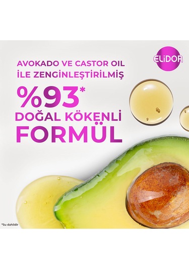Elidor Avokado ve Castor Oil Nemlendirici Etki Şampuan 3 x 400 ML