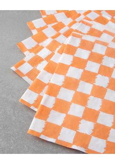 English Home Squarify Orange 20'li Kağıt Peçete 33x33 Cm Sarı