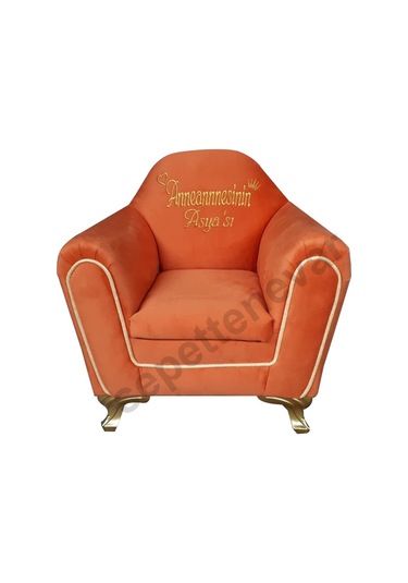 Isme Özel Şeritli Çocuk Koltuğu Turuncu (324111037) Turuncu