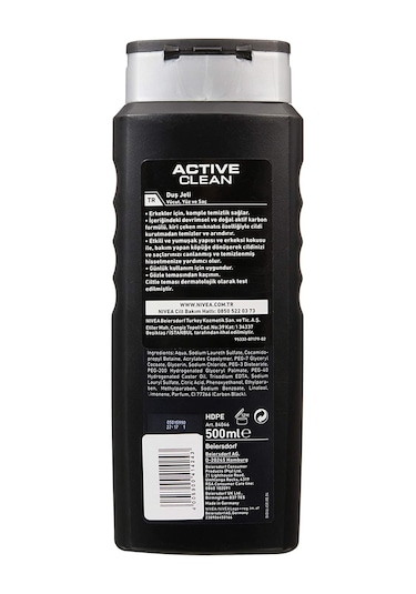 Nivea Men Active Clean Aktif Karbon Duş Jeli 500 ML