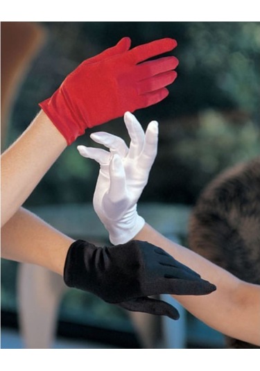 Tahtakalemarketi Saten Eldiven Kısa Boy Tüm Renkler Likralı 1.Kalite