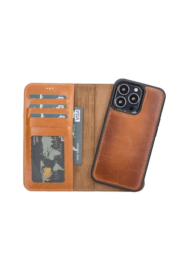 İphone 13 Detachable Leather Wallet Case