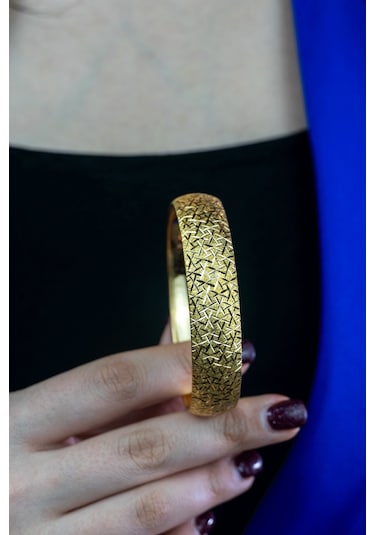 22 Ayar Altın İşçiliksiz Camkırığı Bilezik 15 Gr