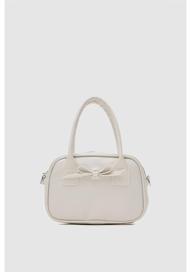 Shule Bags Perfect Kurdele Detaylı El Ve Çapraz Çanta Krem Krem