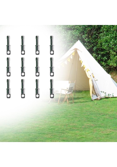Homyl 8,5 Mm/0.33 Inç Çadır Kutupları Için Yedek 12'li-paket Gümüş