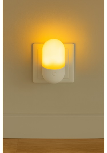 Gece Lambası Iki Renkli Günışığı Ve Beyaz Renk 1 Watt Led Beyaz