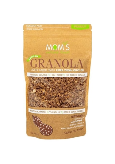 Mom's Natural Food Yer Fıstığı Granola 360 G