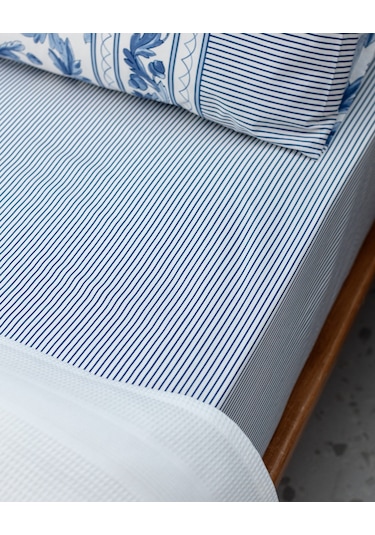 Madame Coco Mathilda Tek Kişilik Pamuklu Ecocell Düz Pike Takımı - Beyaz 8684427024843 Beyaz