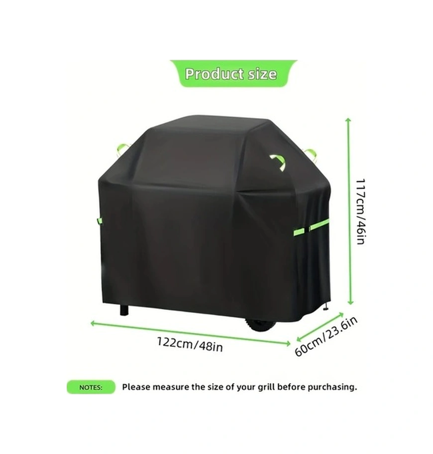 Trendooze Sunshine022 Siyah 145x60x120cm 420d Oxford Mangal Kapağı Reflektif Tutamak Ve Bağcık