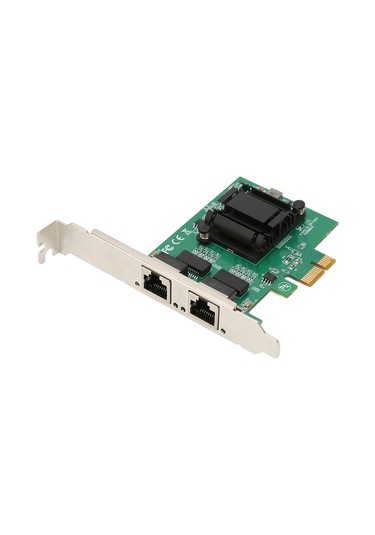 Geeroyoo Intel 82571eb Pcıe Çift Rj45 Port Ethernet Kartı - 10/100/1000 Mbps, Vlan, 100m Mesafe, Windows/linux Desteği