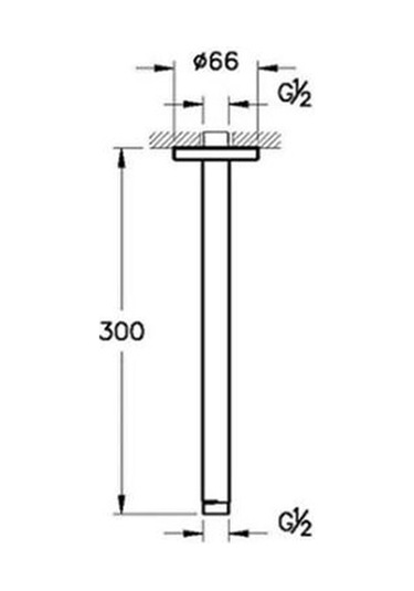 Vitra Origin Classic Tavandan Soft Bakır Duş Dirseği A4565029 Çok Renkli