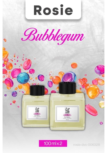 2 Adet Bubblegum Sakız Rosie Çubuklu Oda Kokusu 100 Ml Fresh