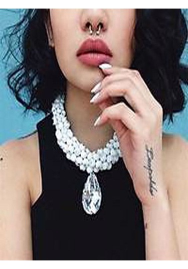 Mıknatıslı Fake Septum Piercing Hologram rengi