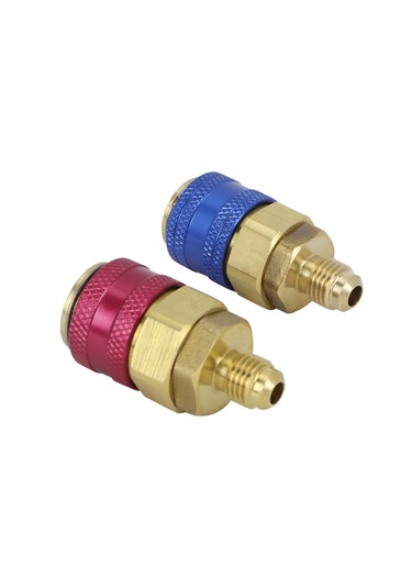 Adet. Araba Ac R134a Yüksek Düşük Kırmızı Mavi Yan Hızlı Konnektörler