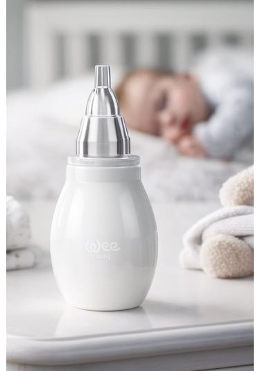 Wee Baby Silikon Burun Aspiratörü - Beyaz Mw030860