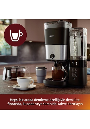 Philips HD7888/01 All-In-1 Brew Öğütücülü Filtre Kahve Makinesi