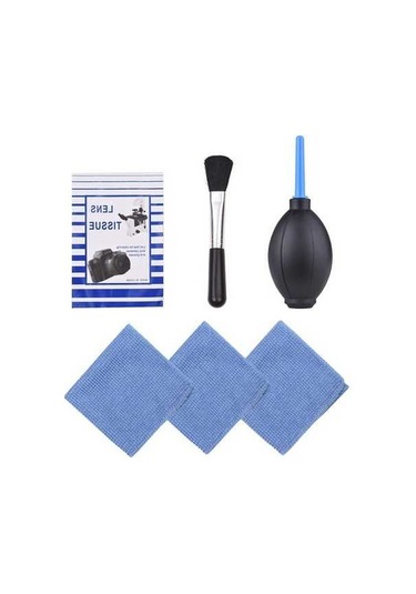 Pazly 6'lı Toz Temizleyici Kamera Seti: Lens Fırçası, Temizleme Bezleri, Hava Üfleyici Ve Mendil