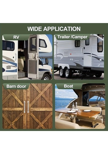 Willowhaven 1 Adet 110db Yüksek Sesli Taşınabilir Beyaz Kapı Güvenlik Alarmı, Ev Rv Karavan Kapısı Koruma