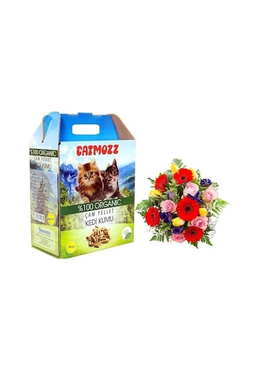 CatMozz Spring Doğal Çam Peleti Kedi Kumu Bahar Kokulu 10 Lt