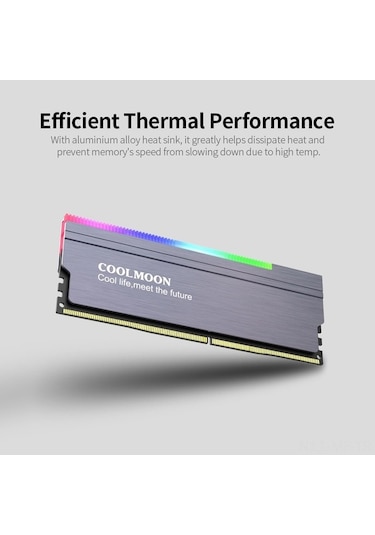 Novahub Coolmoon 5v Rgb Soğutucu, Alüminyum Isı Emici, Geniş Uyumluluk, 3pın Argb Aydınlatma