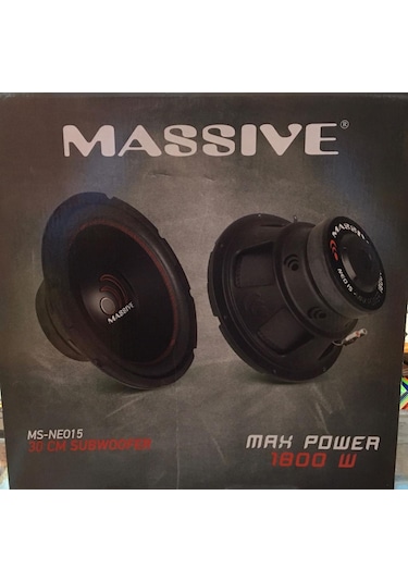 Massive Ms-neo15 38 Cm Subwoofer Bas 1800 Watt Maximum Power