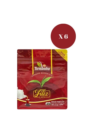 Tirebolu 42 Filiz Demlik Poşet Çay 6 x 100'lü
