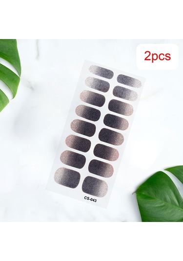 Dolıty 2 Adet Tırnak Çıkartmaları Tırnaklar Üzerinde Stil-c