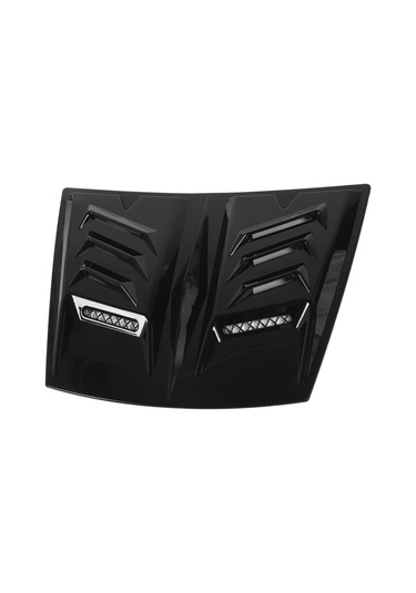 Lemestar Abs Motor Kaputu Havuzlu Vant Çaprazı - Bmw 1 Serisi E90/e91, Audi A3/a6, Benz W117 Uyumlu - Soğutma Artırıcı, Hava Direncini Azaltan, Parlak Siyah Dekoratif Kapak