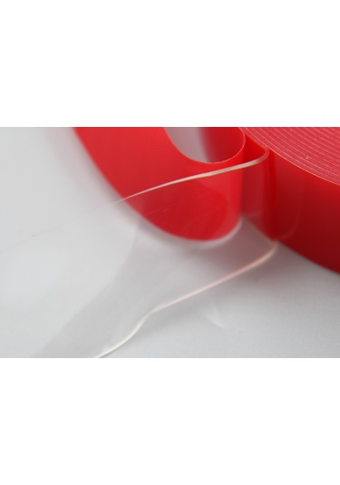 Çift Taraflı Akrilik Silikonize Bant 12mmx33mt Kırmızı Vhb