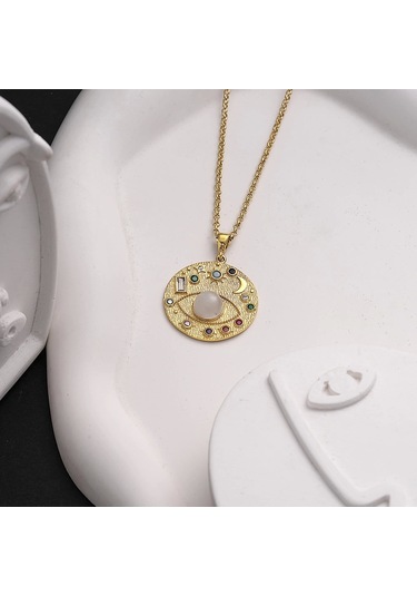 İpek Silver  925 Ayar Gümüş Galaksi Unısex Kolye Gümüş