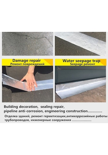 Süper Güçlü Su Sızdırmaz Çamur Bant Çatı Boru Çatlak Tamir Bandı