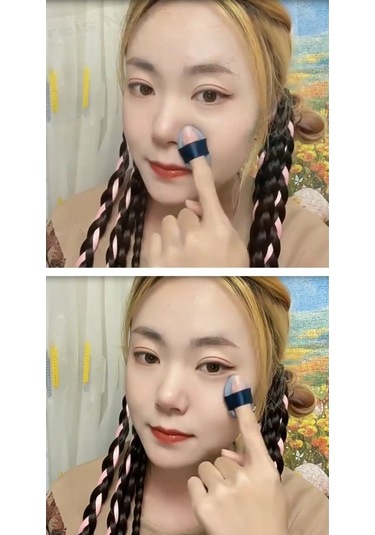 Melien Mini Puf Parmak Yüz Makyaj Süngeri 3'lü