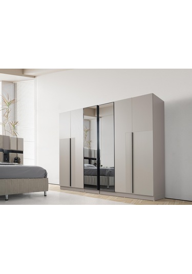 Ren 6 Kapaklı Gardırop %100 Mdf